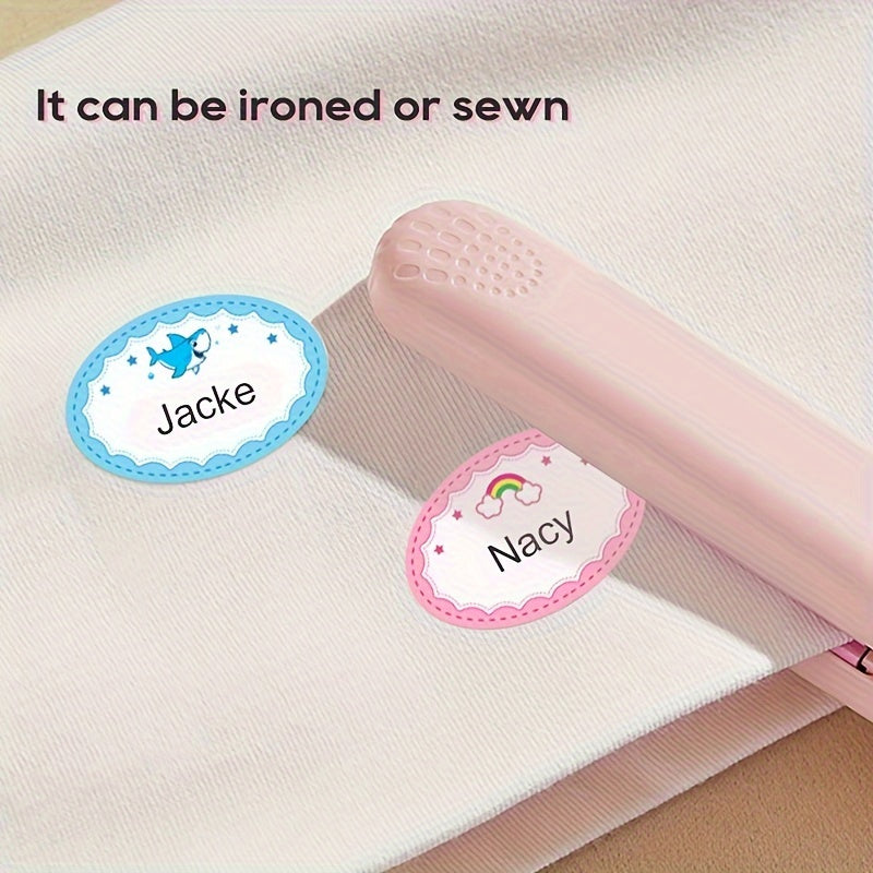 Custom Iron on Name Labels for Clothes Personalized Marking 12-36pcs