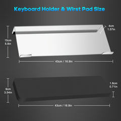 Ergonomic Keyboard Stand with Wrist Rest for Desk