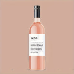 6pcs Funny Happy Birthday Bottle Labels Friends Wine Bottle Stickers