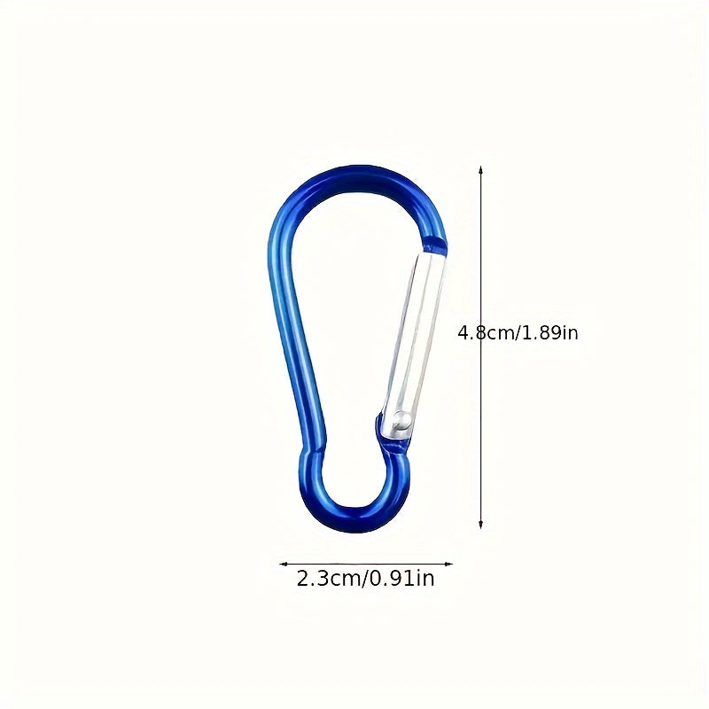 10pcs Heavy Duty Carabiner Keychain for Outdoor Camping Hiking Travel