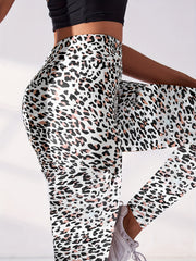 Leopard Print Yoga Leggings High Stretch Sports Running Tight Pants