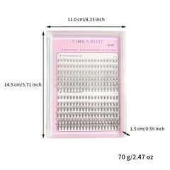 12 Row Grafted Eyelashes Natural 10D 20D Cluster False Eyelashes