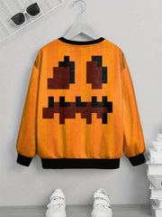 Youth Hot Monster Cartoon 3D Print Sweatshirt Kids Casual Pullover