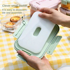 Portable Fruit Box With Fork for Outdoor Camping Fresh Keeping