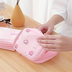 Women Tampon Storage Bag Sanitary Pad Pouch Napkin Cosmetic Organizer