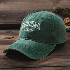 Men's Embroidered Washed Baseball Cap