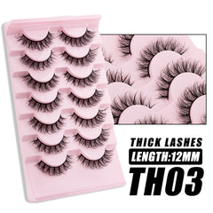 Wispy Mink Lashes 3D Cat Eye Pack 7 Pairs False Eyelashes