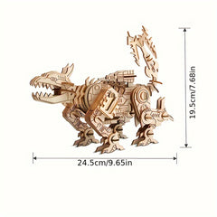 Toy Robot Simulation 3D Assembly DIY Model Educational Wooden Puzzle