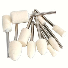 14pcs Polishing Buffing Wheels Set Wool Felt Mounted Mandrel Grinding Bits