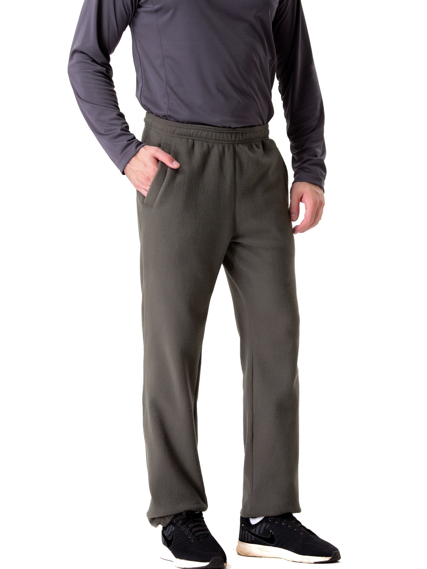 Men's Fleece-Lined Thermal Pants for Outdoor Activities