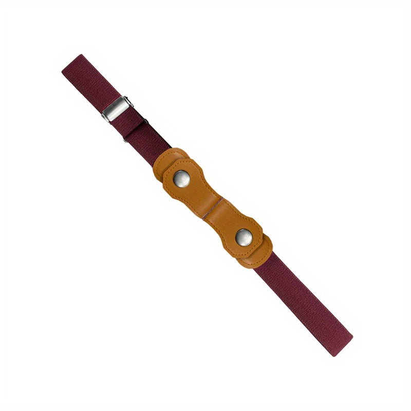 Kids Snap Button Adjustable Elastic Band Belt