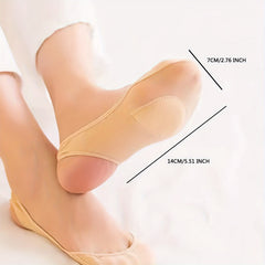Women's Invisible Foot Support Socks with Forefoot Pad