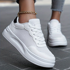 Breathable Mesh Skate Shoes Women's Low Top Sneakers