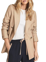 Women's Double Breasted Collared Blazer