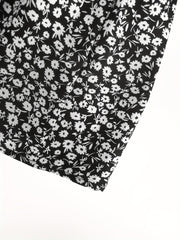Floral Print Vacation Shorts Shirred Waist Summer Women's Clothing
