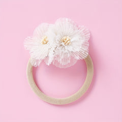 3pcs Baby Girls Mesh Flowers Headband Hair Accessories