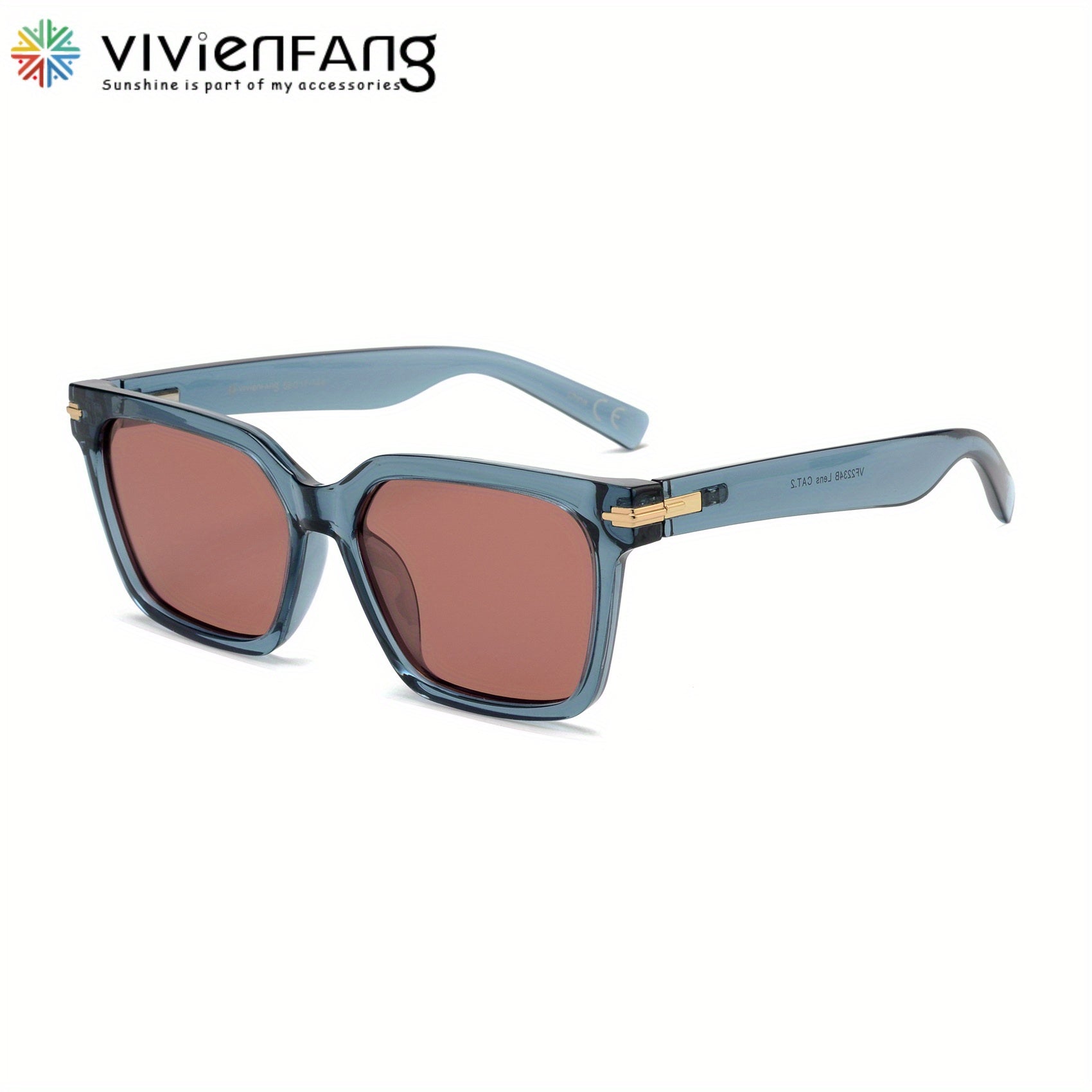 VIVIENFANG Men's Polarized Sunglasses UV Protection Flexible Temples Packaging