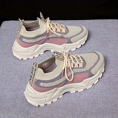 Women's Knitted Running Shoes Lightweight Sports Footwear