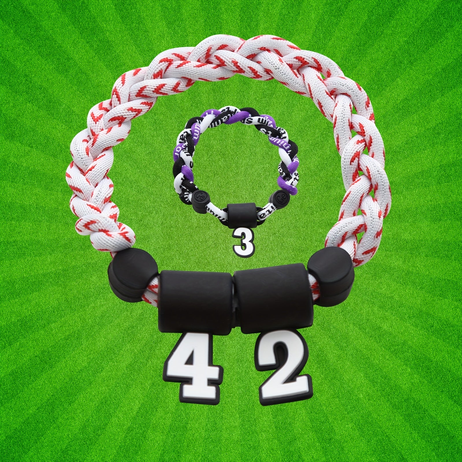 Sporty Style Braided Wristband Rope Bracelet for Sports Fans Souvenirs