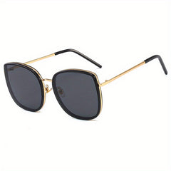 Large Square Frame Men's Sunglasses For Street Photography