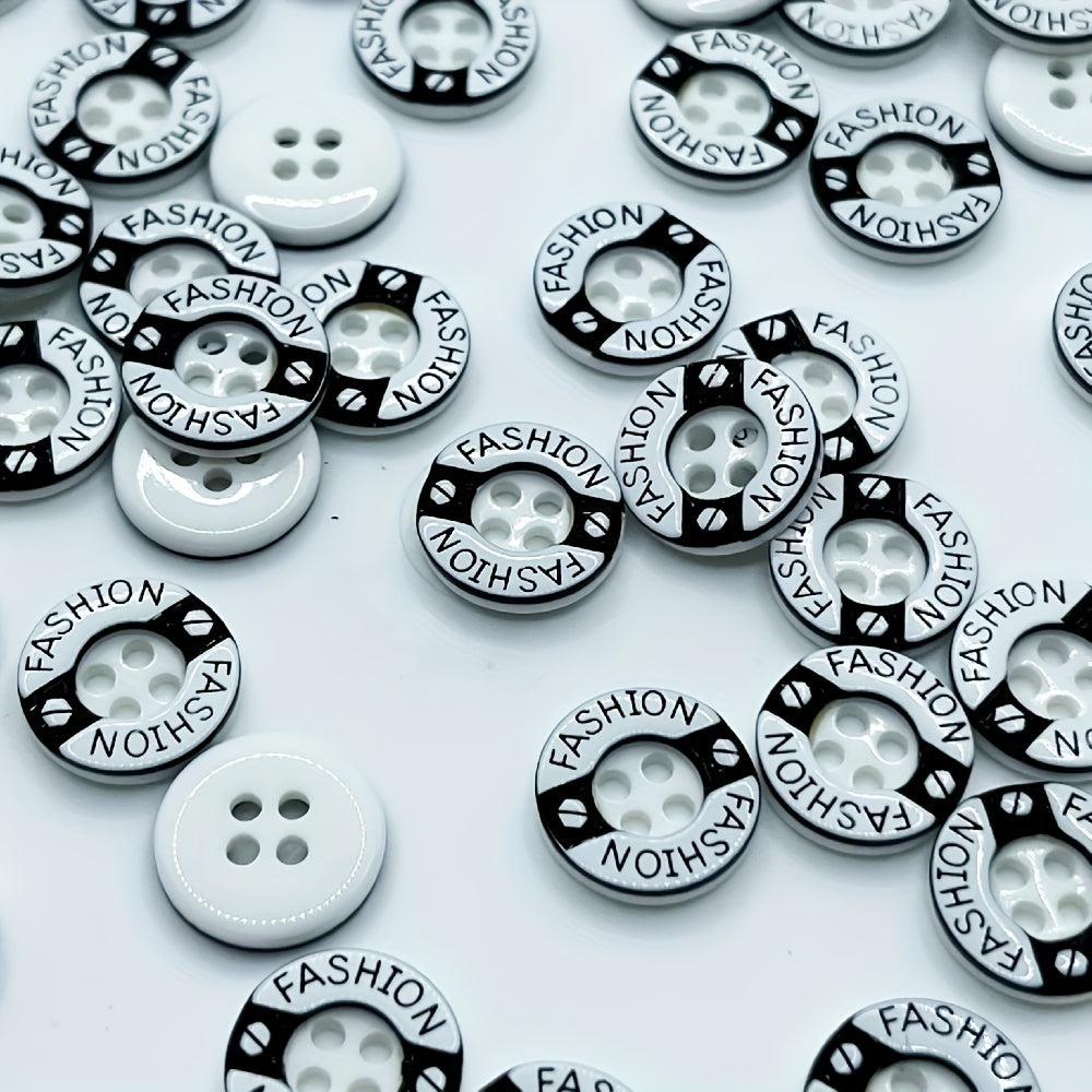 50pcs Classic Round Shirt Jacket Button DIY Clothing Accessories For Men