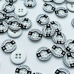 50pcs Classic Round Shirt Jacket Button DIY Clothing Accessories For Men