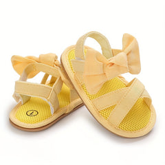 Casual Bowknot Open Toe Sandals for Baby Girls Lightweight Anti Slip Sandals