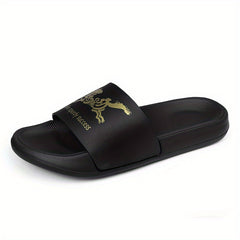 Men's Non Slip Slides Lightweight Open Toe Quick Dry Slippers