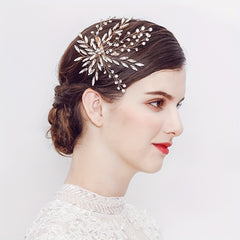 Rhinestone Bridal Hair Clip Wedding Hairpin Head Accessories