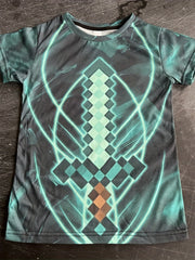 Boy's Diamond Sword Graphic T shirt Slim Fit Tee
