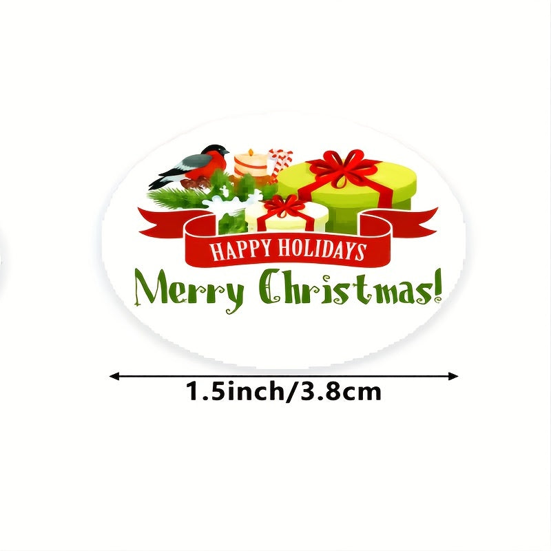500 Christmas Stickers: Joyful Festive Decorations