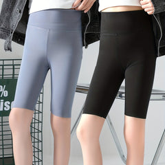 2pcs Girls Elastic High Waist Biker Shorts for Summer