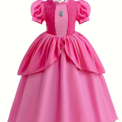 Girls Halloween Princess Fit and Flare Maxi Dress