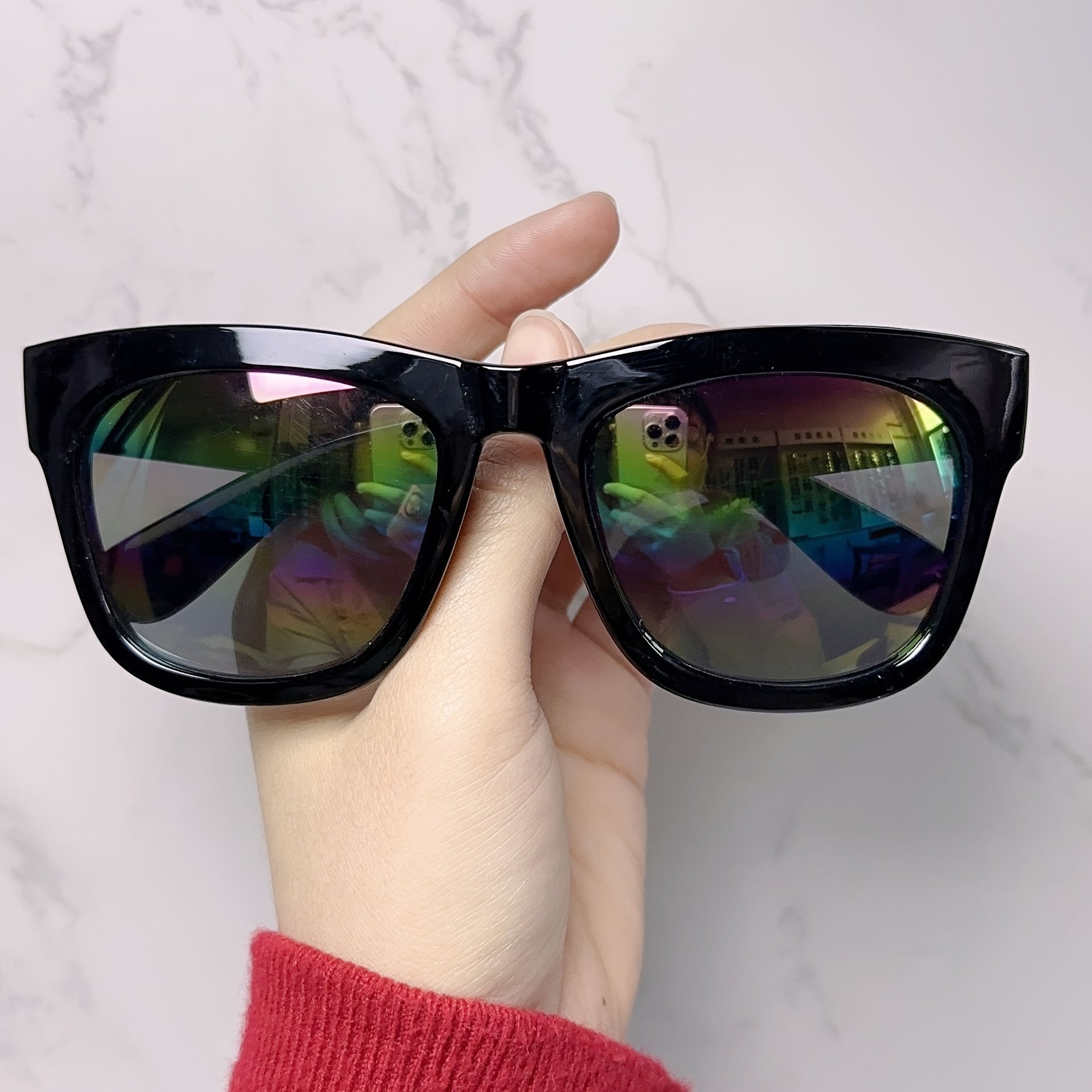 Square Frame Sunglasses Classic Retro Sunglasses For Men