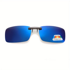 Photochromic Clip On Sunglasses Rimless Anti Glare Driving Glasses