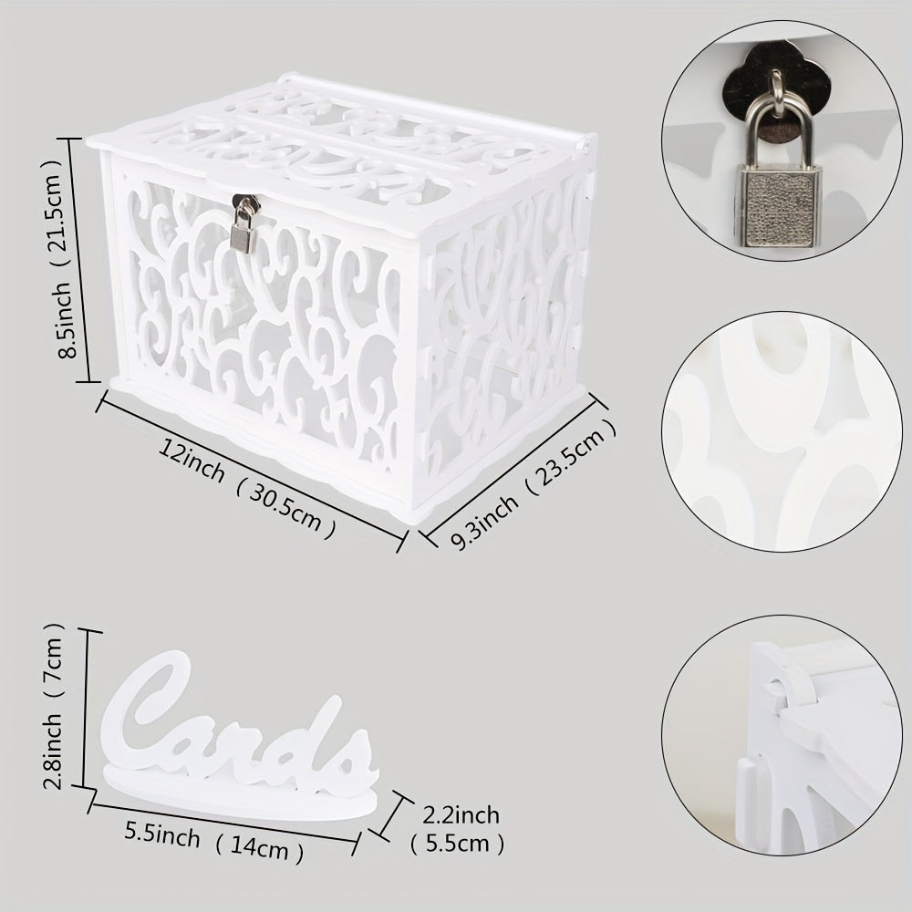DIY Wedding Card Box with Lock for Special Occasions