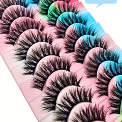 3D Faux Mink Lashes Long False Eyelashes 10 Pairs