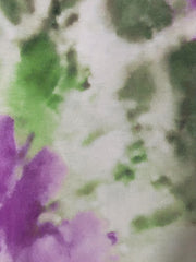 Tie Dye Short Sleeve V Neck Maxi Dress