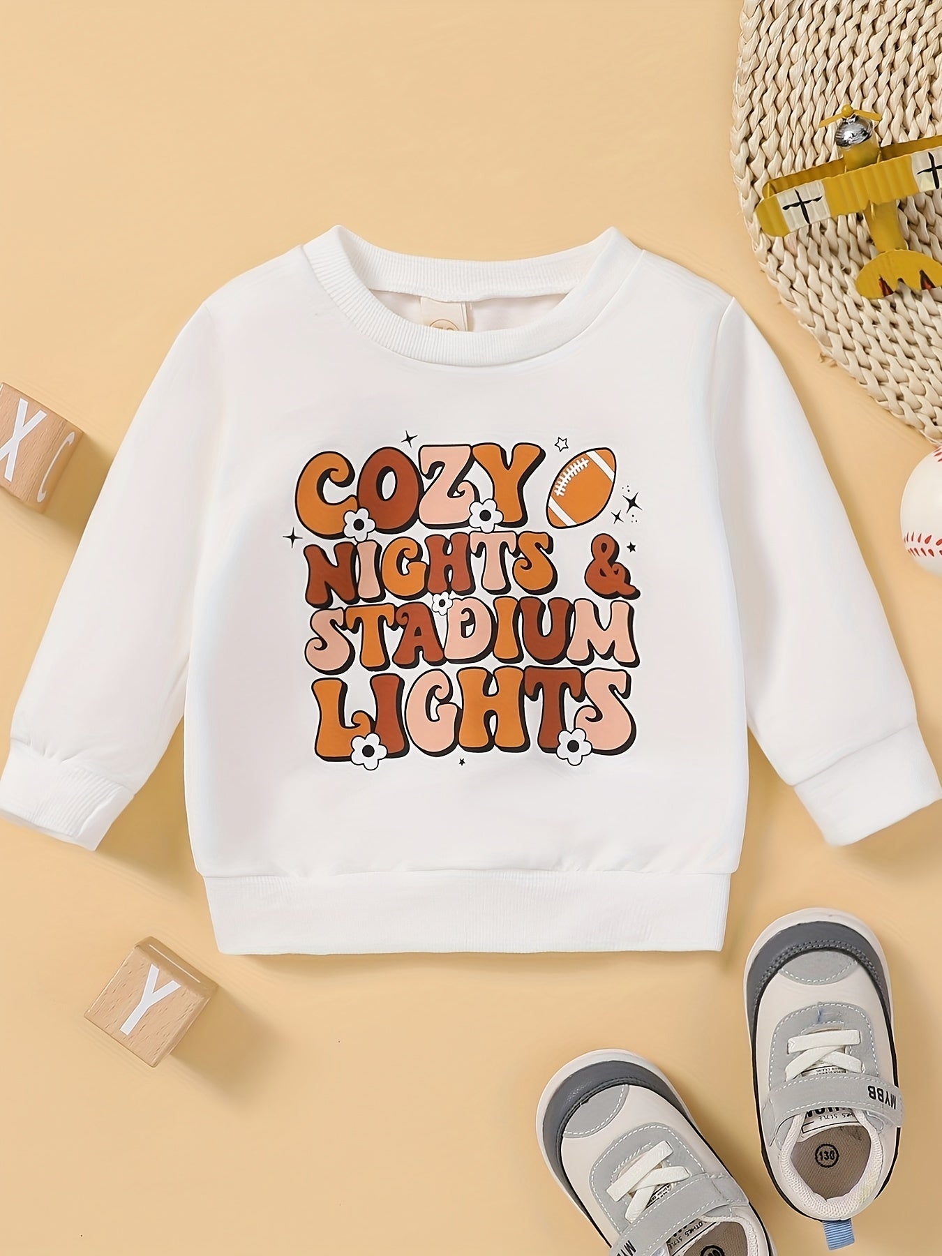 Cozy Nights & Stadium Lights Baby Sweatshirt