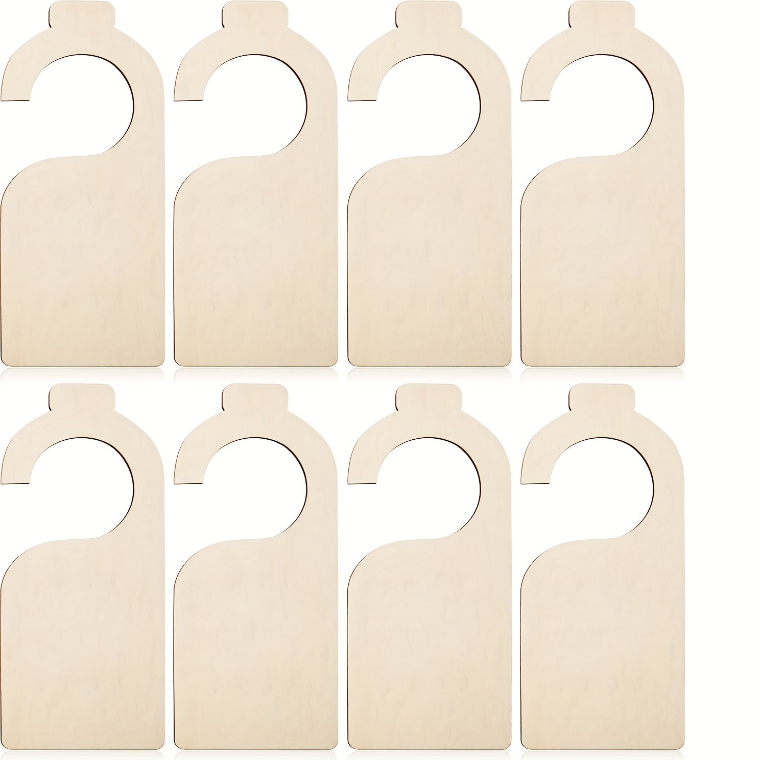 14pcs Wooden Door Handle Hanging Signs Clothes Spacer Signs