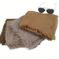Muslim Bandana Solid Pleated Short Beard Headscarf