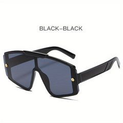 Oversized Shield Sunglasses UV400 for Travel Beach Party Club