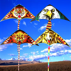 Animal Head Kite Cartoon Happy Face Kite Outdoor Activities