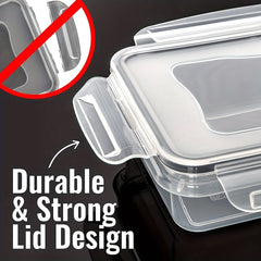 16pcs Leak-proof Food Container Set for Kitchen and Refrigerator