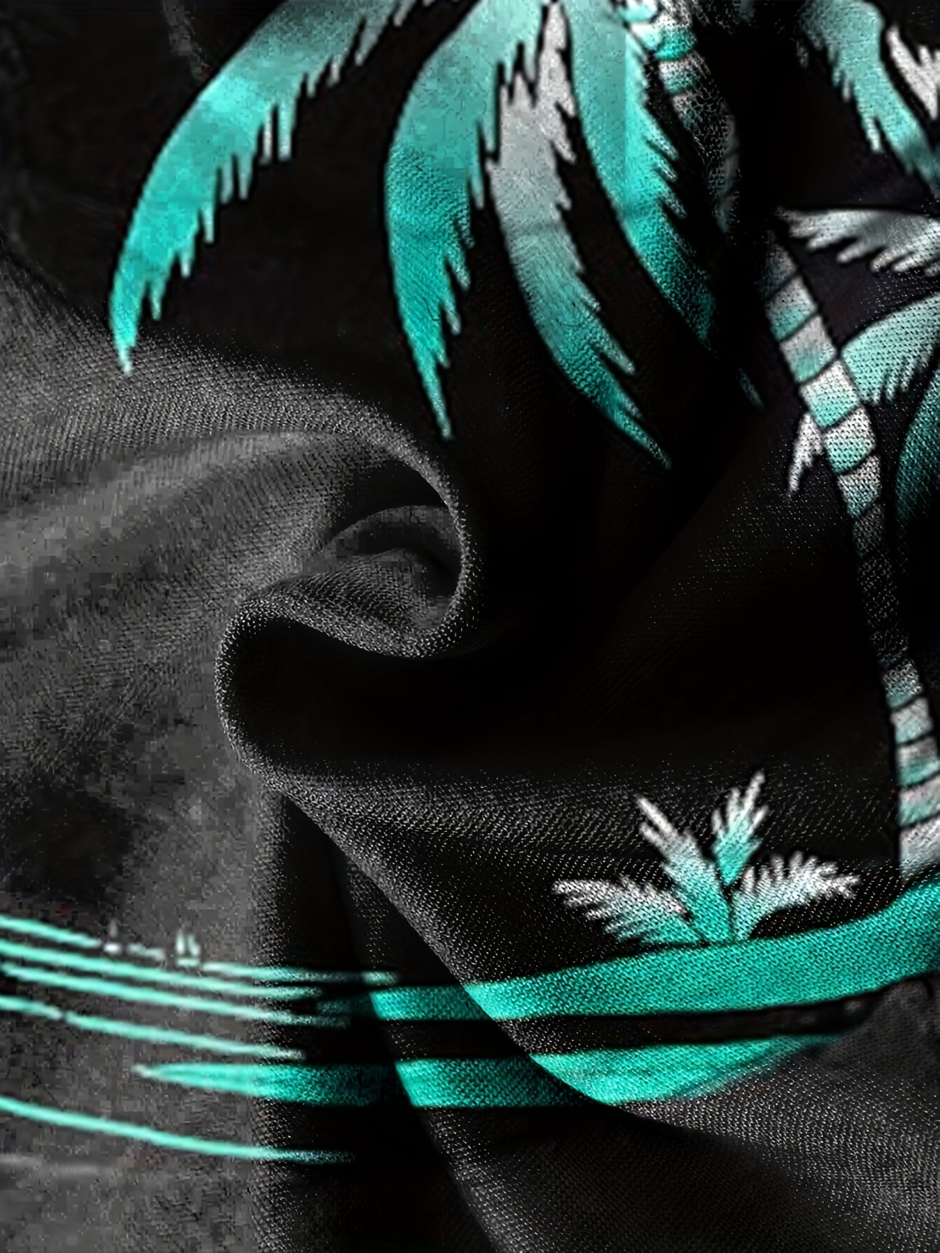 Coconut Tree Print Men's Outfits Casual T-shirt & Shorts Set