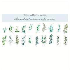 40pcs Waterproof Plant Flowers Stickers DIY Scrapbooking Crafts