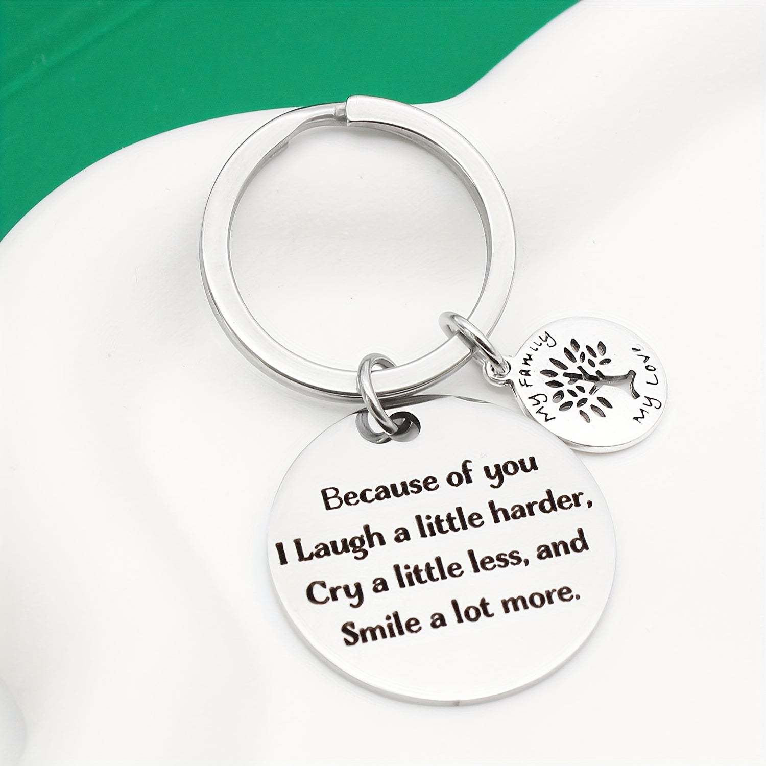 Because Of You Keychain And Christmas Special Gift