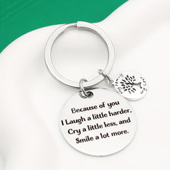 Because Of You Keychain And Christmas Special Gift