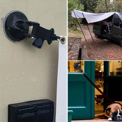 1pc Heavy Duty Suction Cups w/ Securing Hook for Camping Boating & More