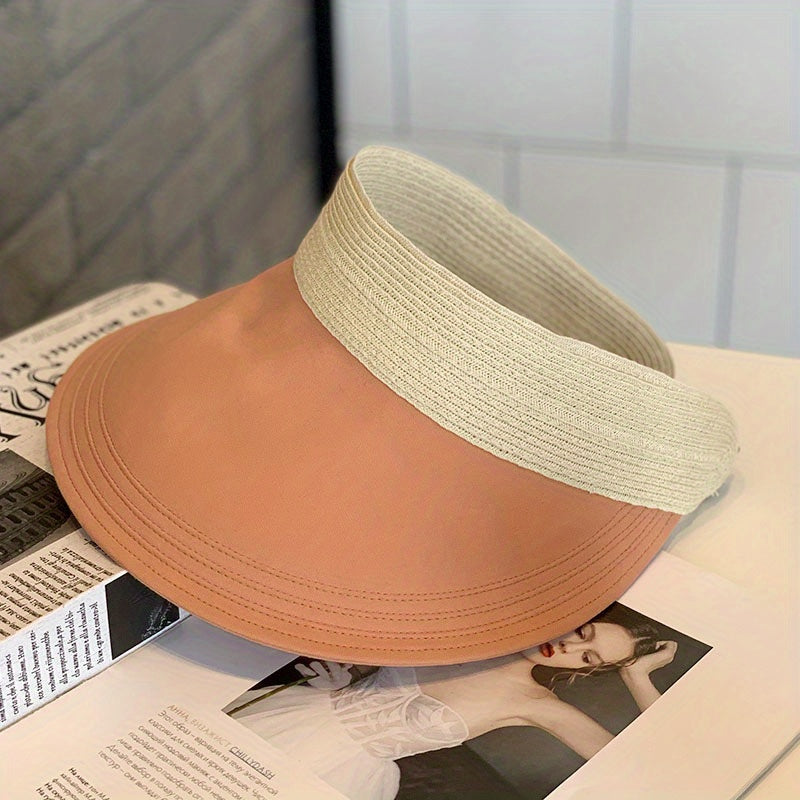 UV Protection Sun Visor Hat Wide Brim Lightweight Beach Hat